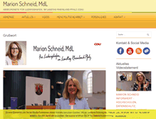 Tablet Screenshot of marion-schneid.de